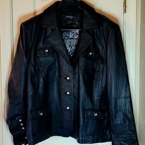 106-Brandon Thomas black  leather 3X